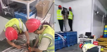 天津中心倉-增加雙電源轉換箱項目，開工時間2022年9月7日